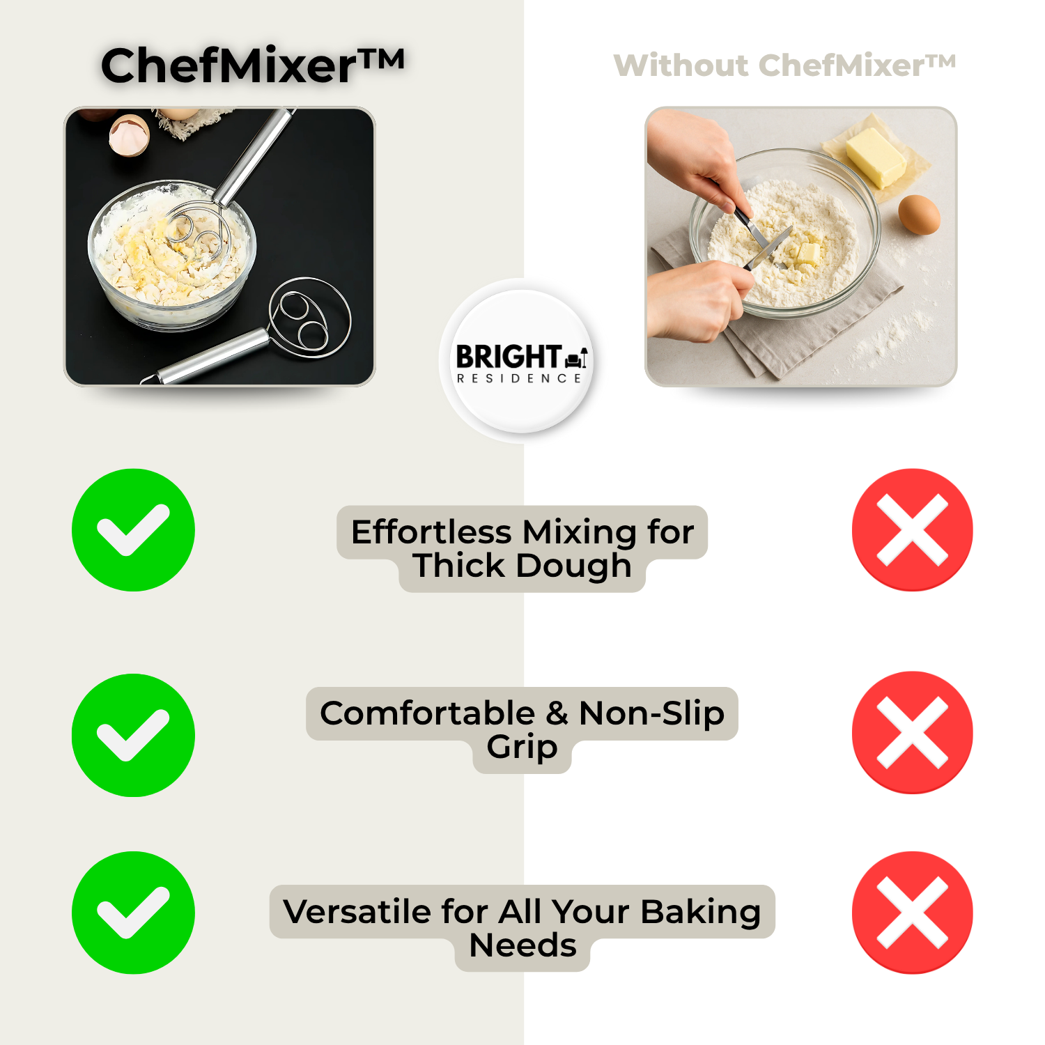 50% OFF | ChefMixer™ - Stainless steel dough mixer