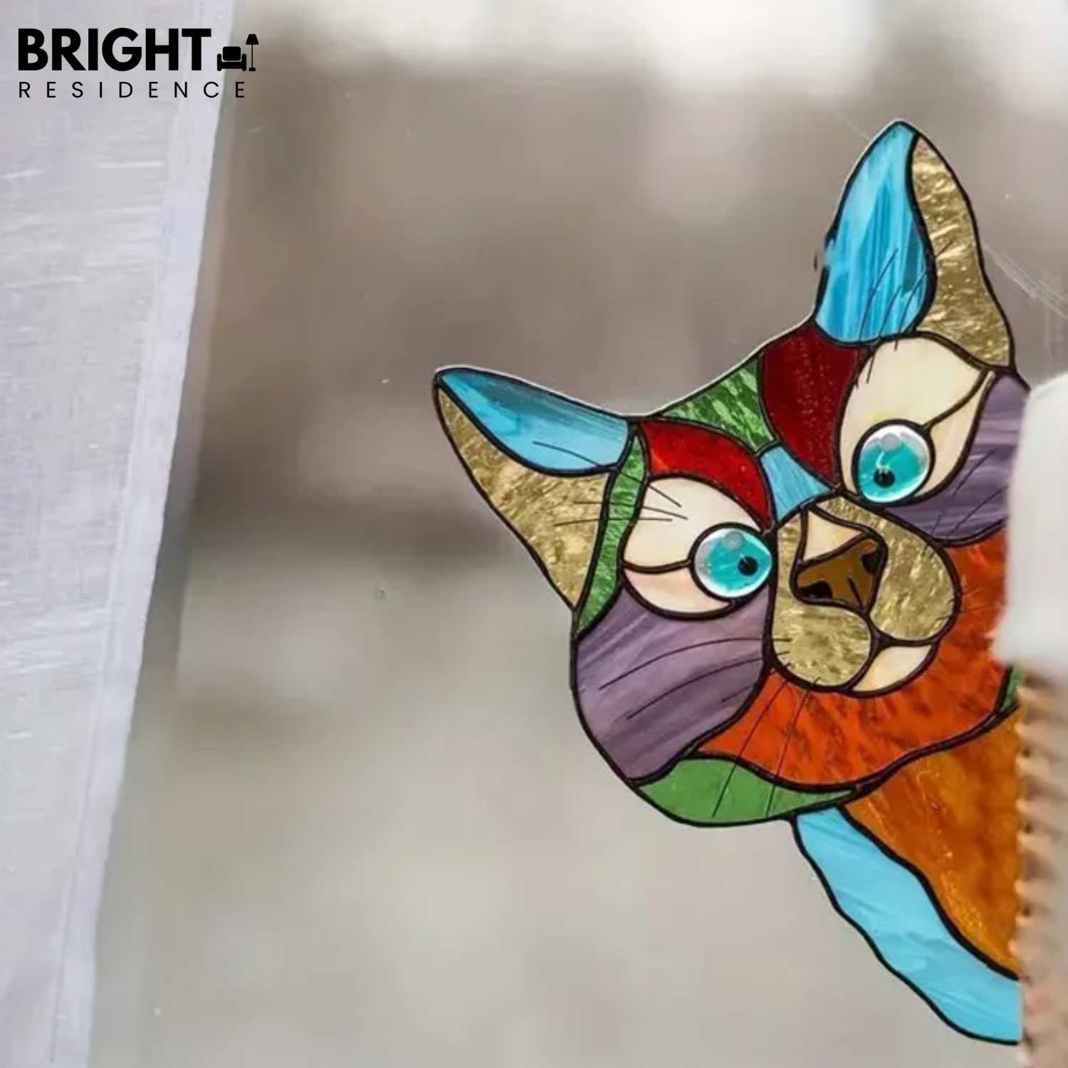 CatPeek – Handmade Cat Suncatcher for the Window