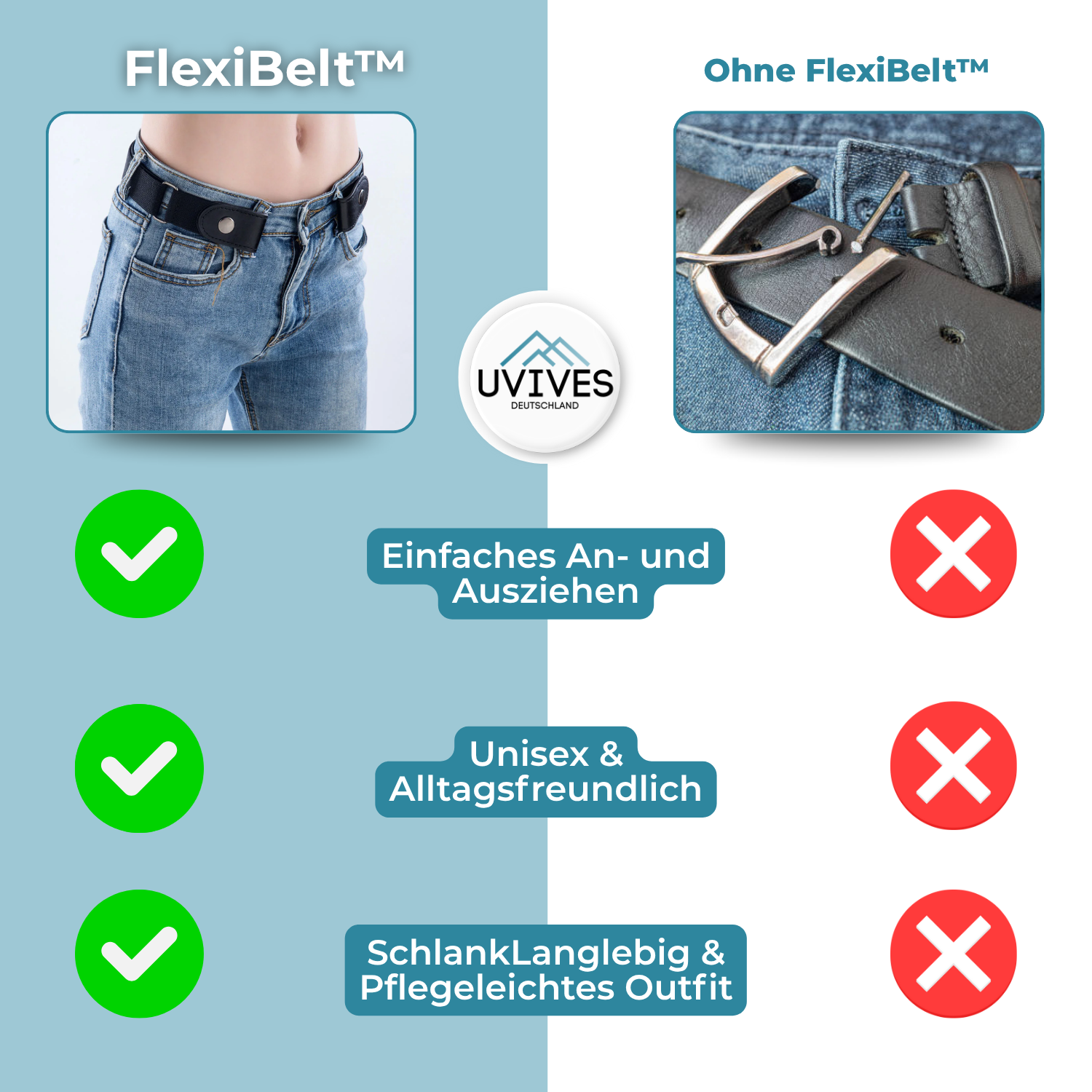 1+1 FREE | FlexiBelt - Invisible hold without pressure!