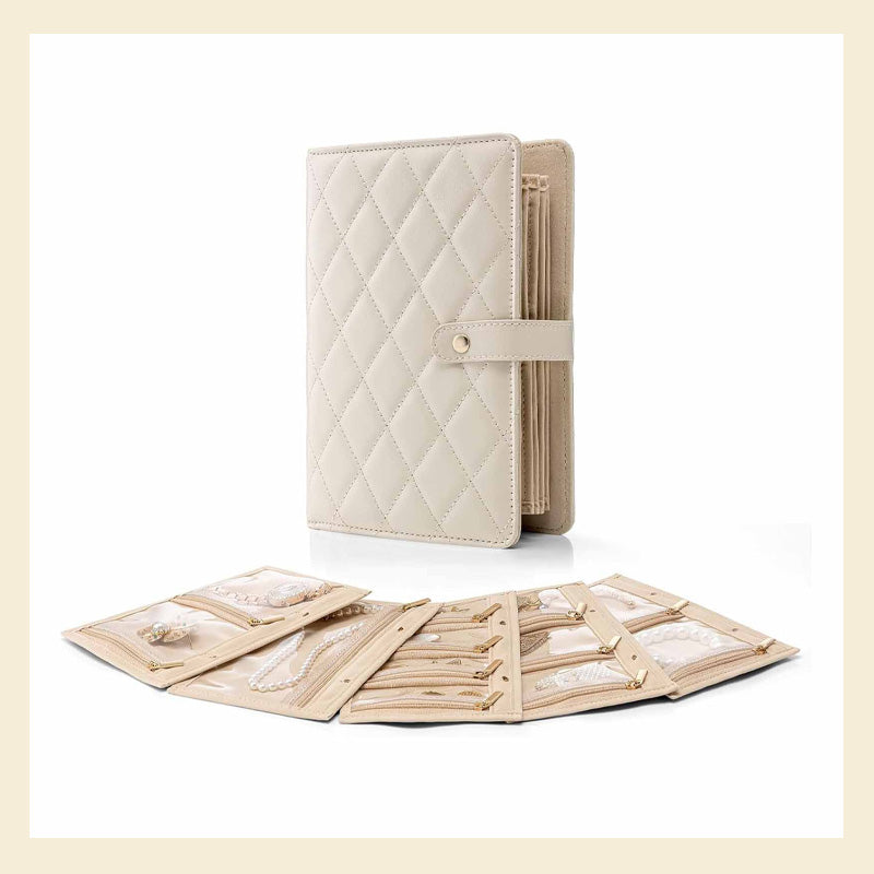 GlamFold – Elegant Foldable Jewelry Organizer for Travel & Home