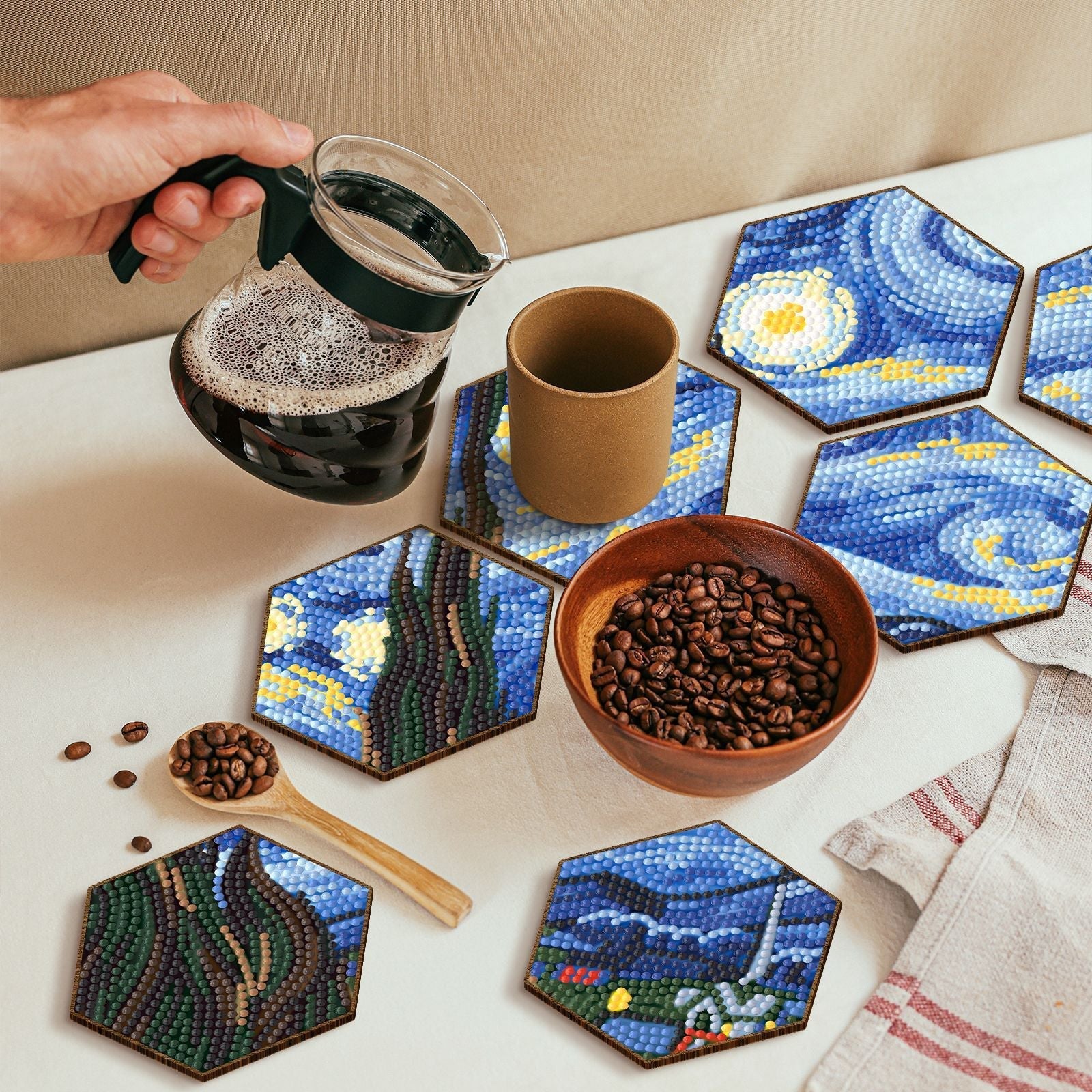 GlossHoneycomb – Creative coasters that beautify your home