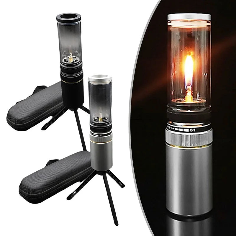 BlazeGlow – Portable Flame Lamp for Outdoor Adventures