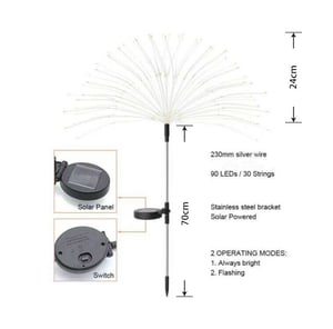 GlowBurst - solar fireworks for your garden - completely without electricity