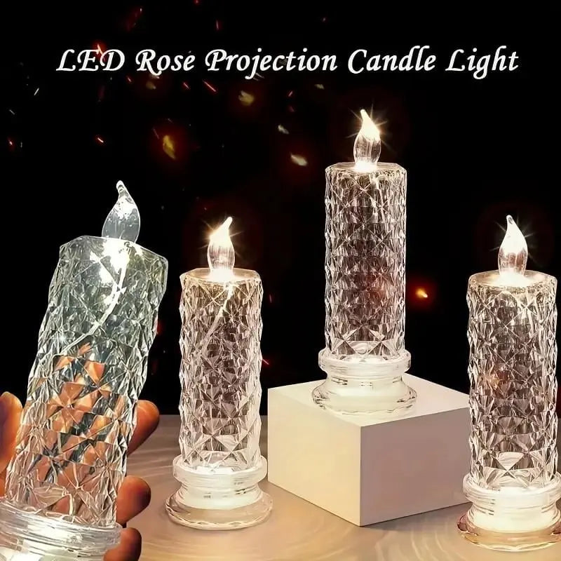 2+2 FREE | CrystalGlow – LED candles with sparkling crystal effect!