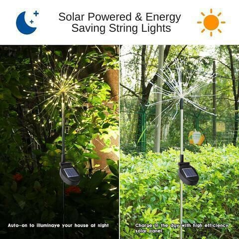 GlowBurst - solar fireworks for your garden - completely without electricity