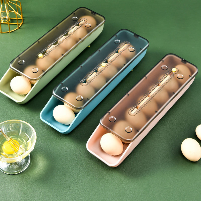 EggSlideBox – Effortless, Safe Egg Storage for a Neat Kitchen