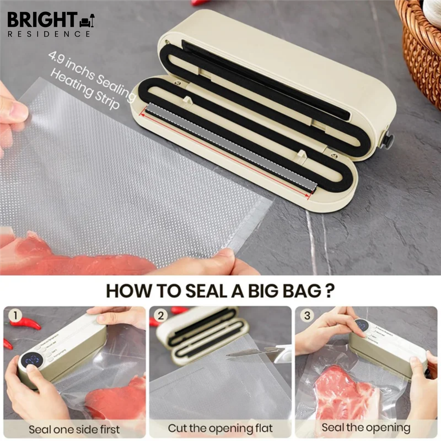 ProtectSeal – 3-in-1 Portable Vacuum Sealer for Home & Travel