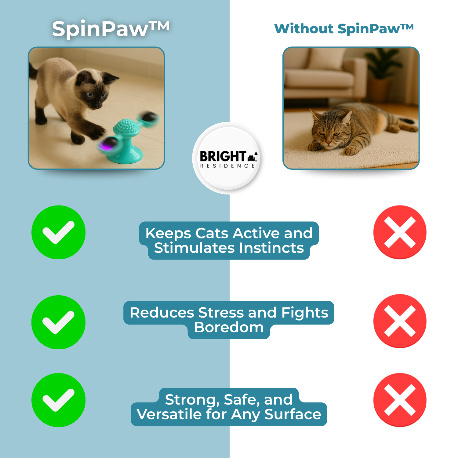SpinPaw™ - Endless fun & exercise for your cat!