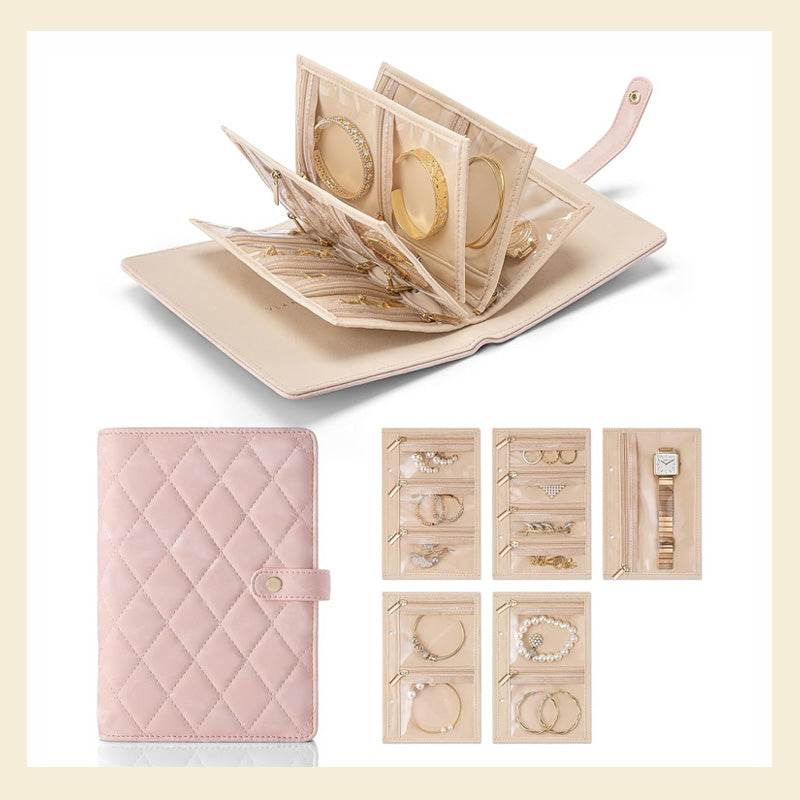 GlamFold – Elegant Foldable Jewelry Organizer for Travel & Home