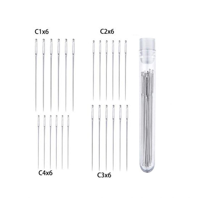 EmbroiMaster – Sharp Sewing Needle Set with Large Eye