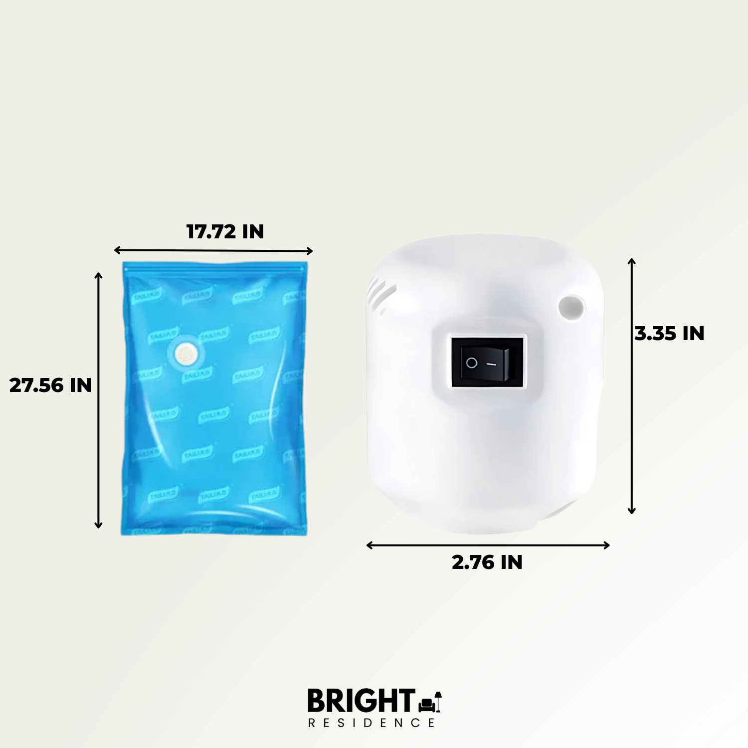 AirCompact - compact storage with electric pump and bags