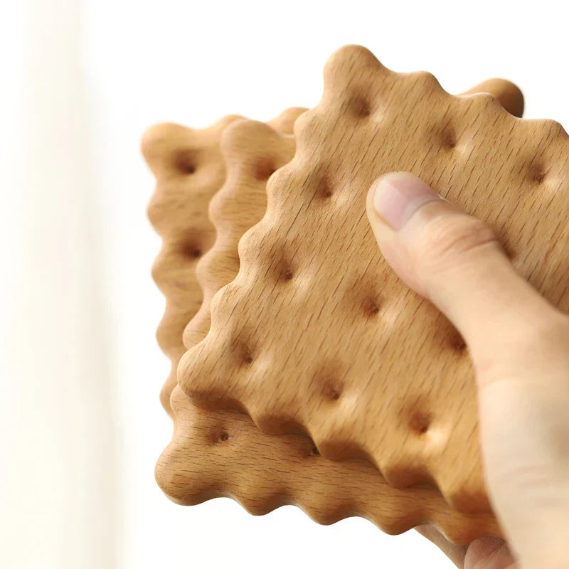 BiscWood™ - Stylish coasters in cookie design!