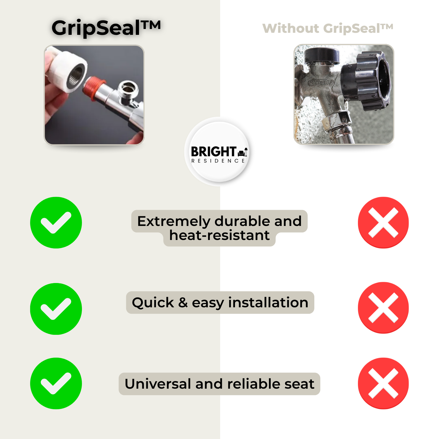 10+10 FREE | GripSeal – Ultimate Silicone Sealant for Reliable Leak Prevention