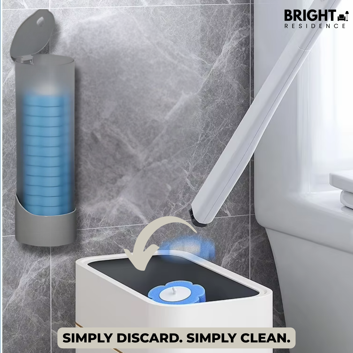 CleanGrip - Hygienically clean toilet without scrubbing