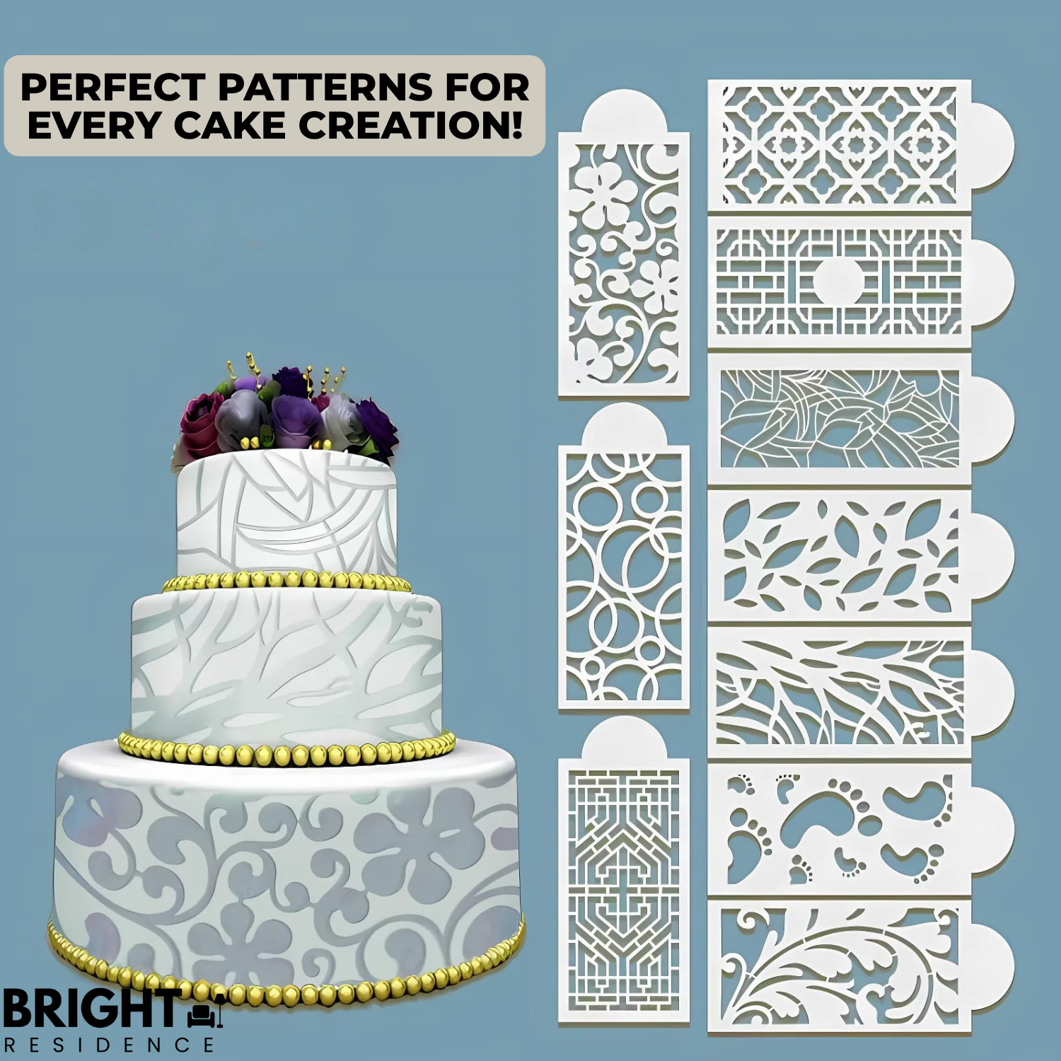 DecoLace™ - DIY cake decorating mold made from lace