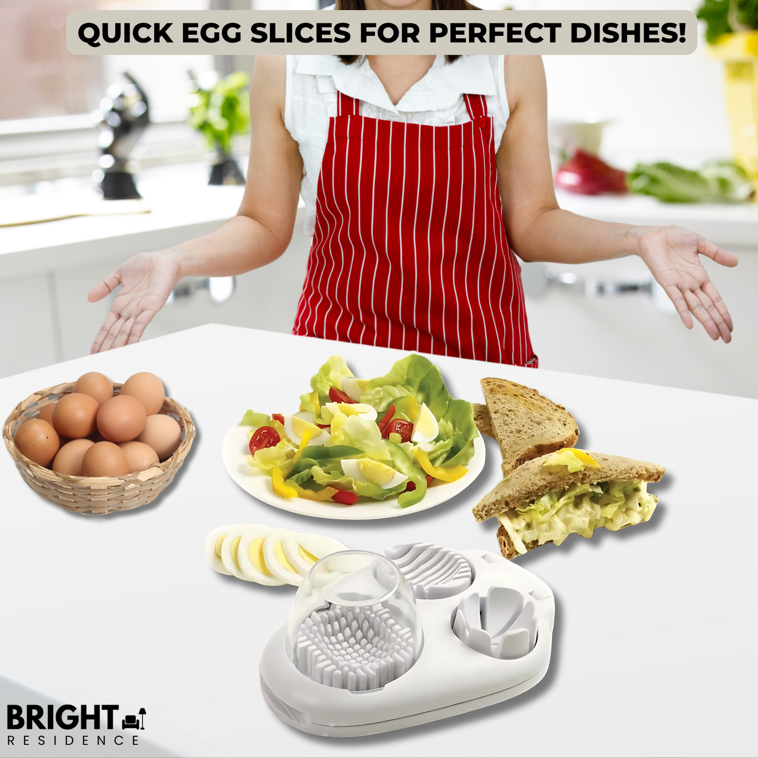 EggChop™ - Multifunctional 3-in-1 egg slicer
