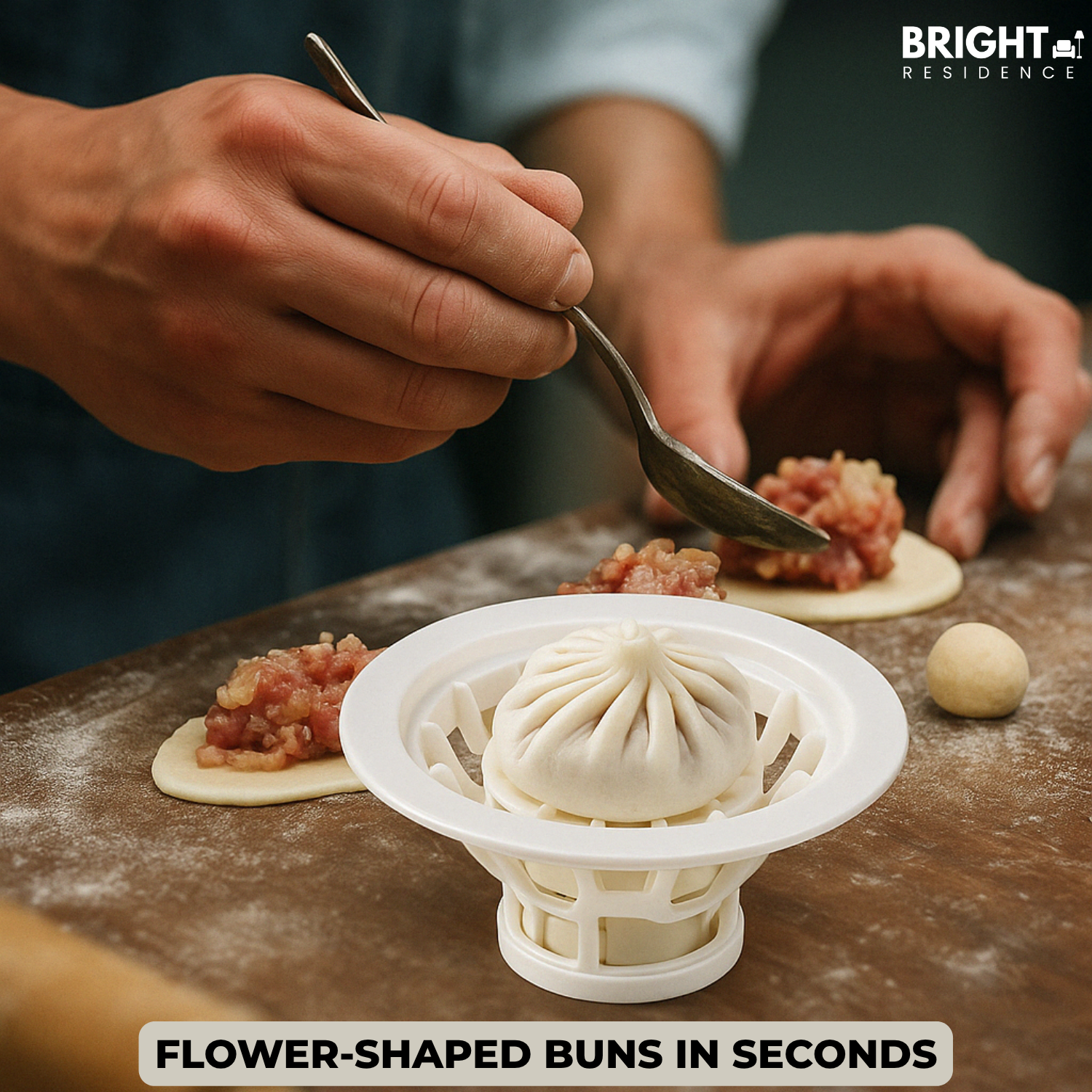 BunBud™ - Flower-shaped bun and dumpling machine