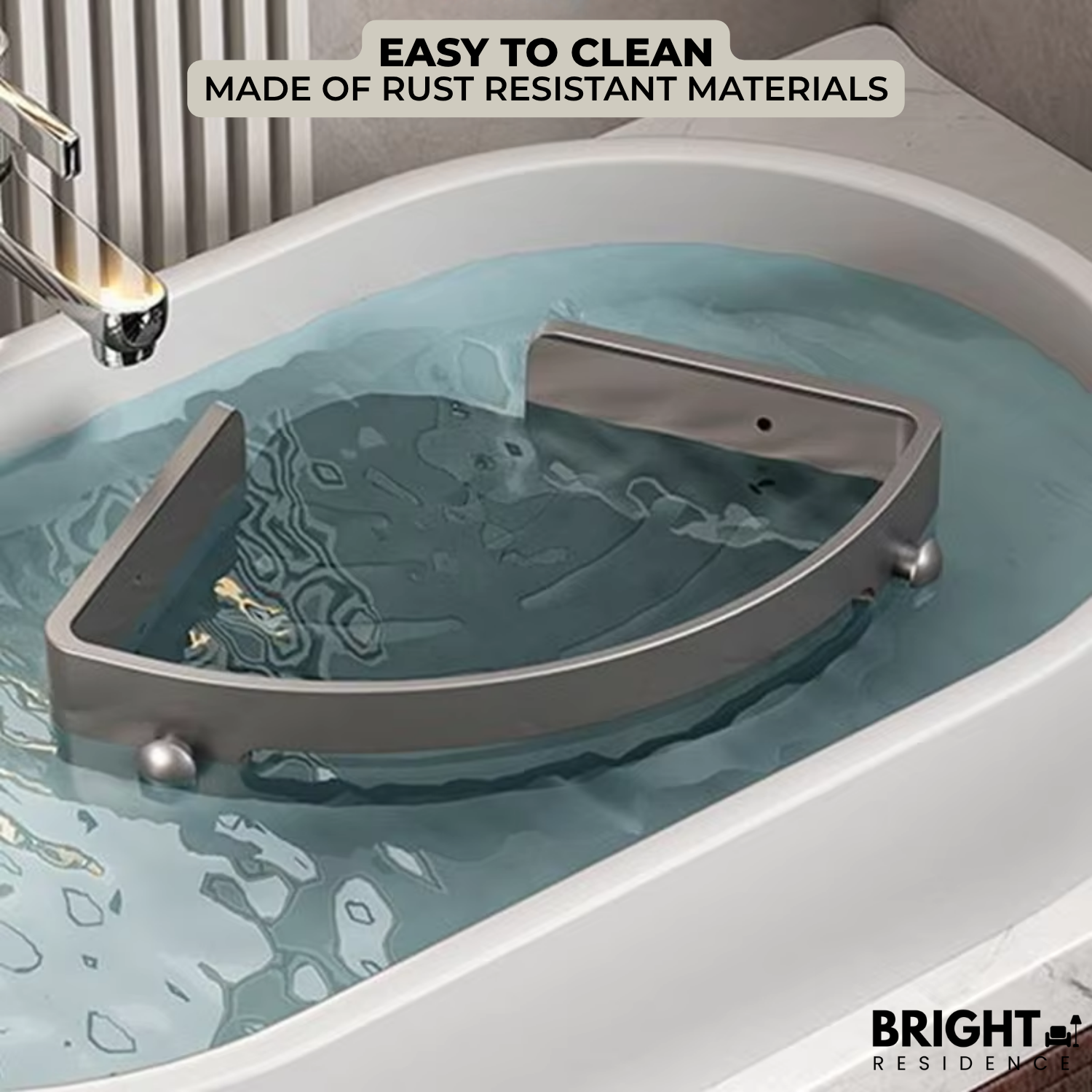 StickShelf™ - Extra Bathroom Storage Without Drilling