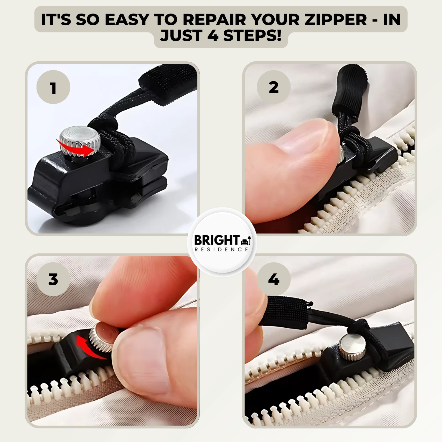 3+3 FREE | FixZip™ - Repairs every broken zipper second