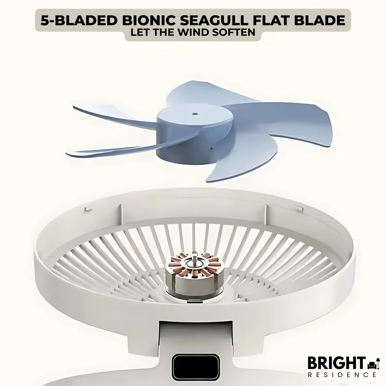 AirSwing - Foldable & Hanging Table Fan with USB & Night Light