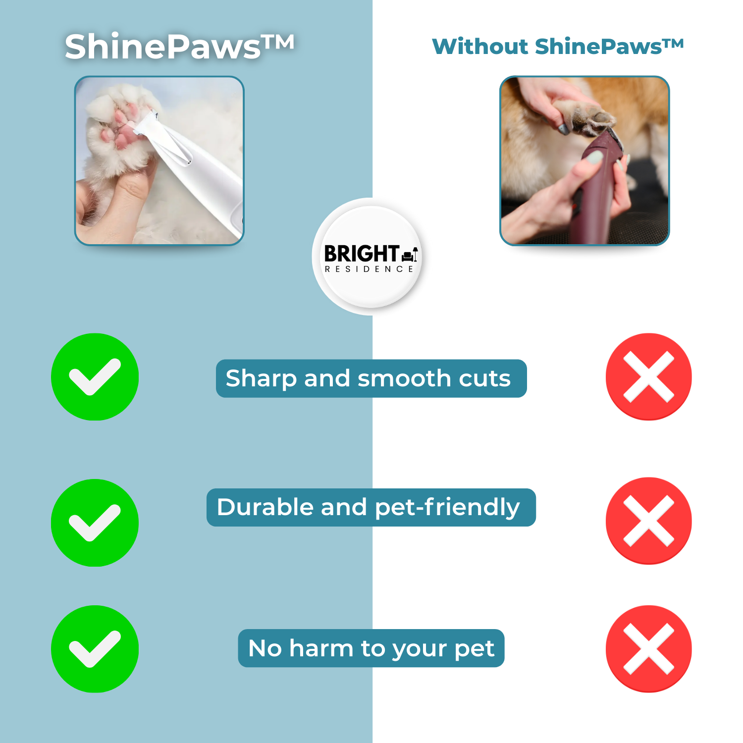 ShinePaws™ - LED hair clipper for pets