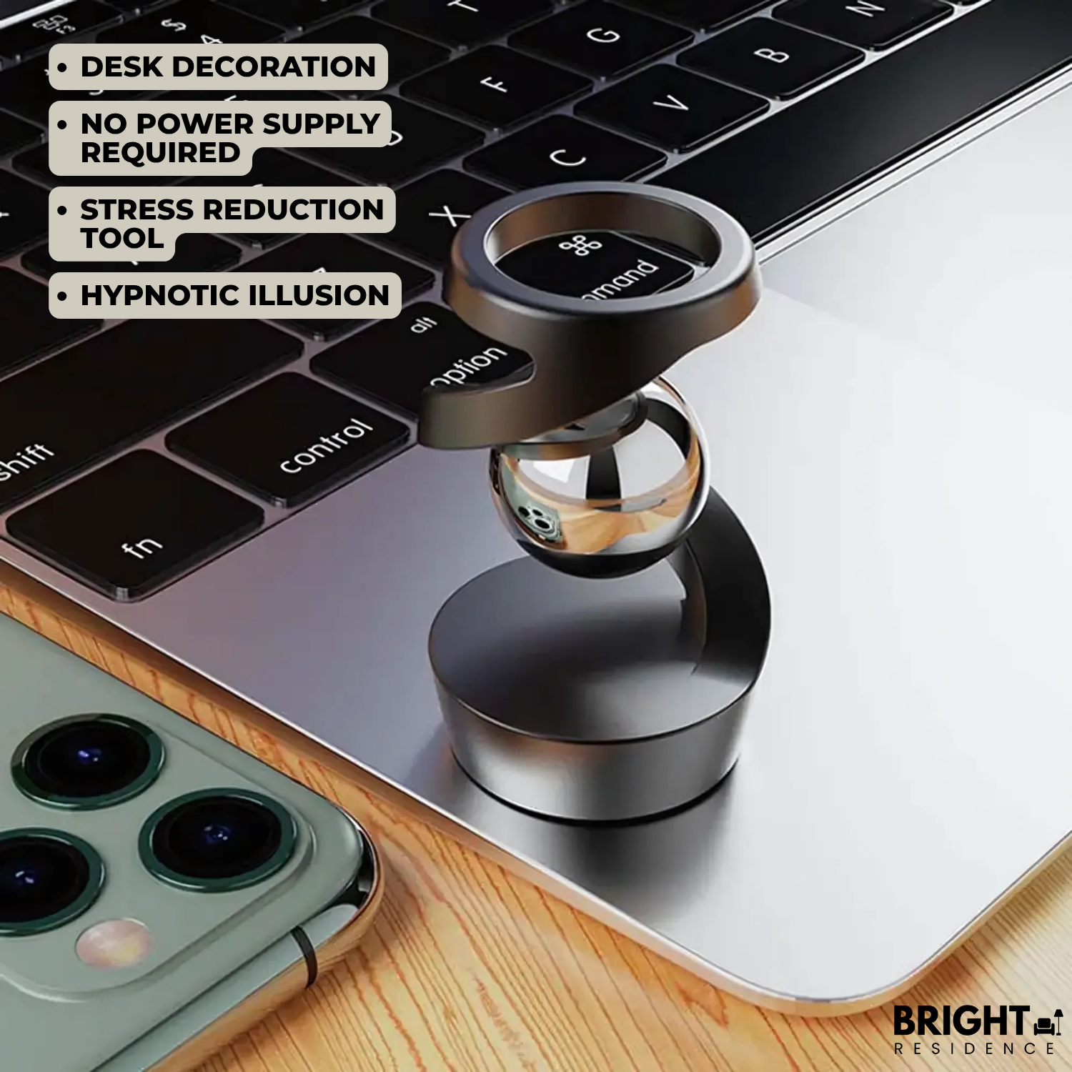 MindSpin – The Mesmerizing Floating Sphere Desk Toy