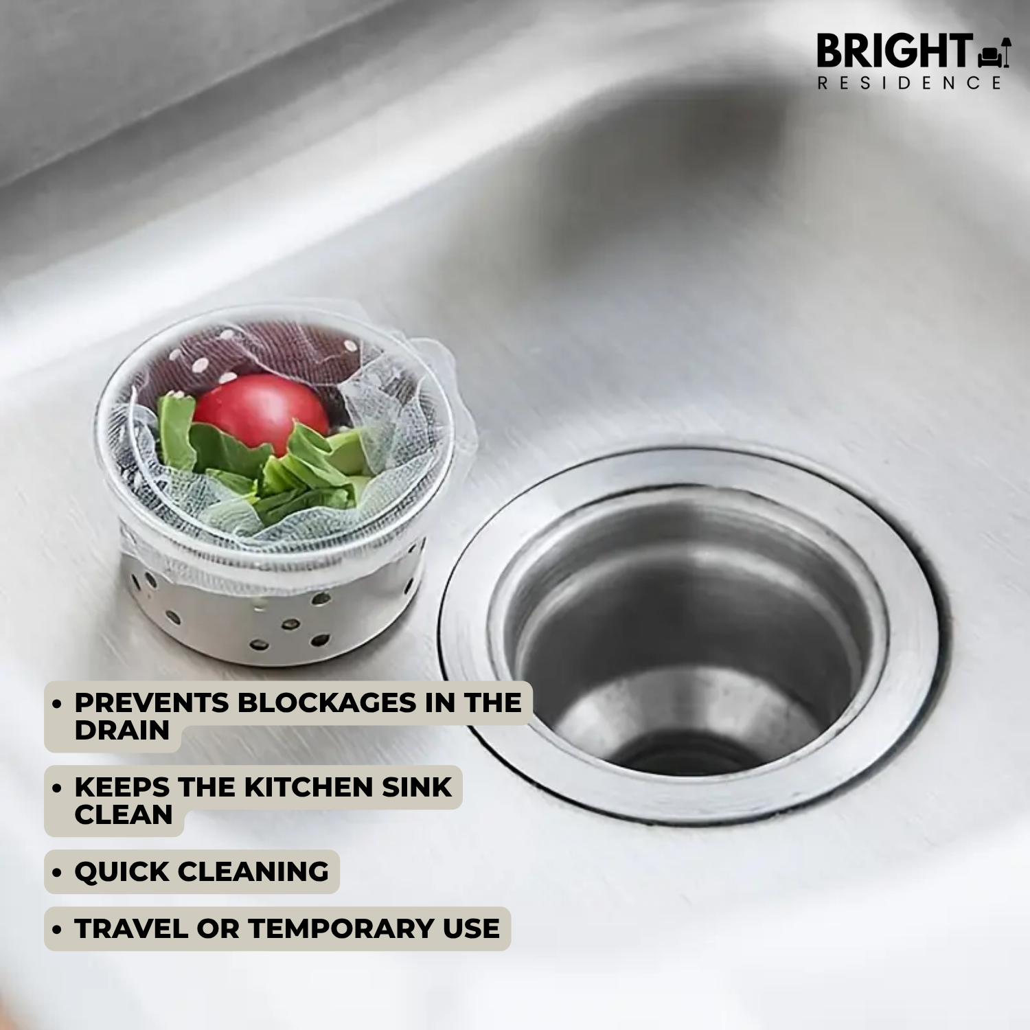 50+50 FREE | SinkSafe – The Ultimate Drain Protector for a Clean, Hassle-Free Sink