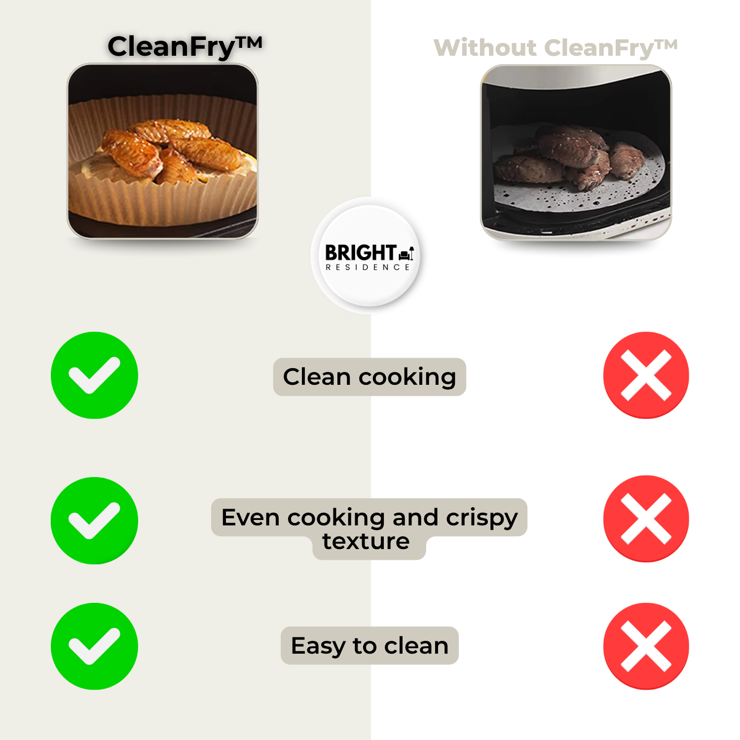 25+25 FREE | CleanFry™ - AirFryer trays
