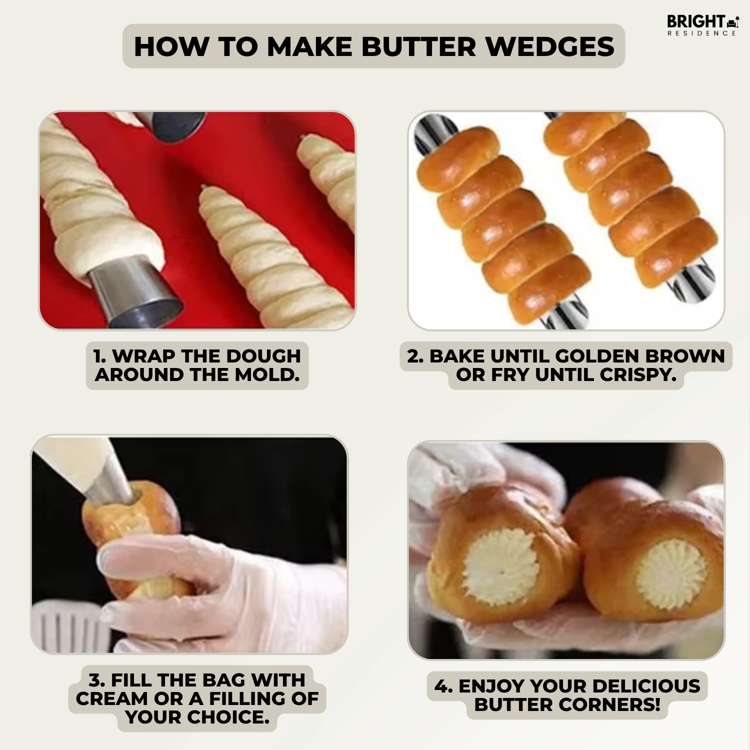 5+5 FREE | BakeRolls™ - Masterful cannoli mold set for the home!