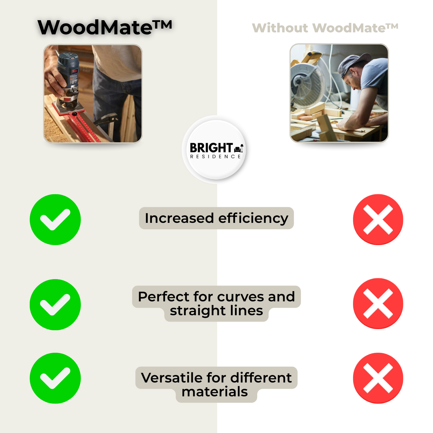 WoodMate - 3-in-1 milling aid for precise woodworking