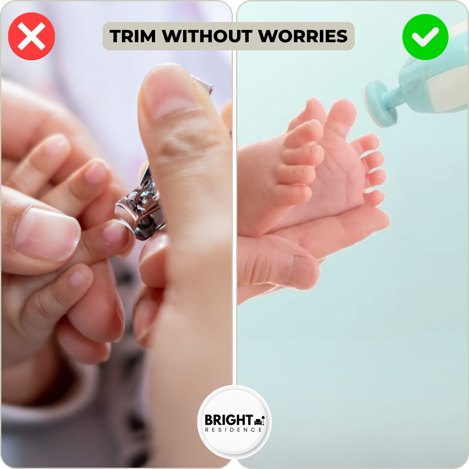 BabyTrim - Protects delicate fingers