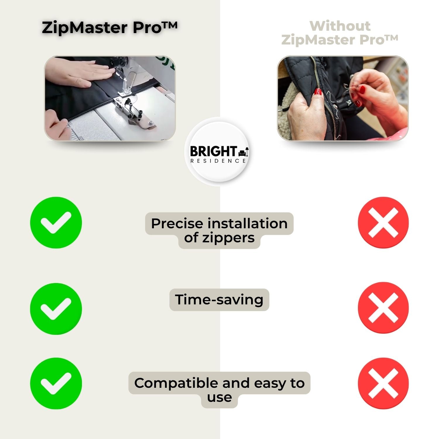 ZipMaster Pro – Sew in Zippers without Stress