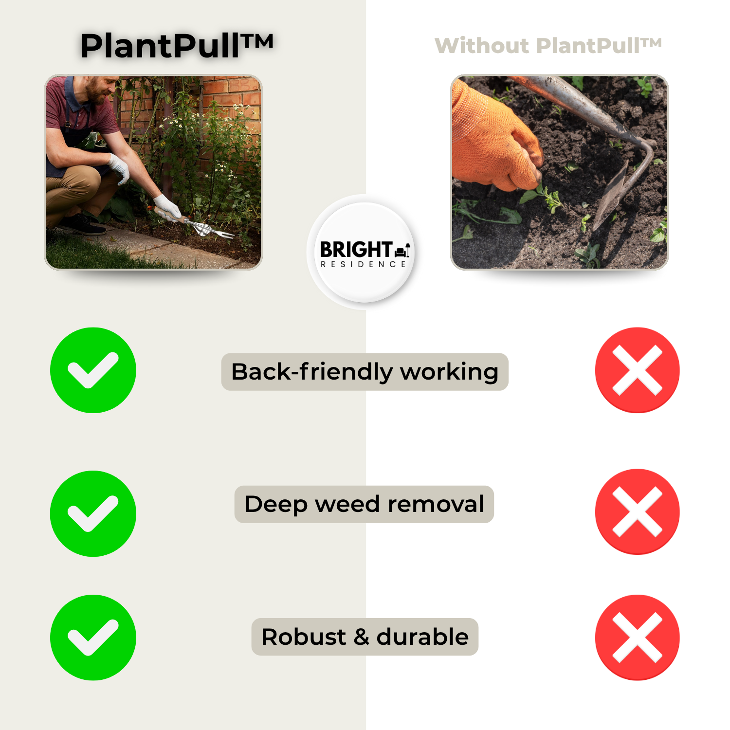 PlantPull - weeding work done quickly and back-friendly