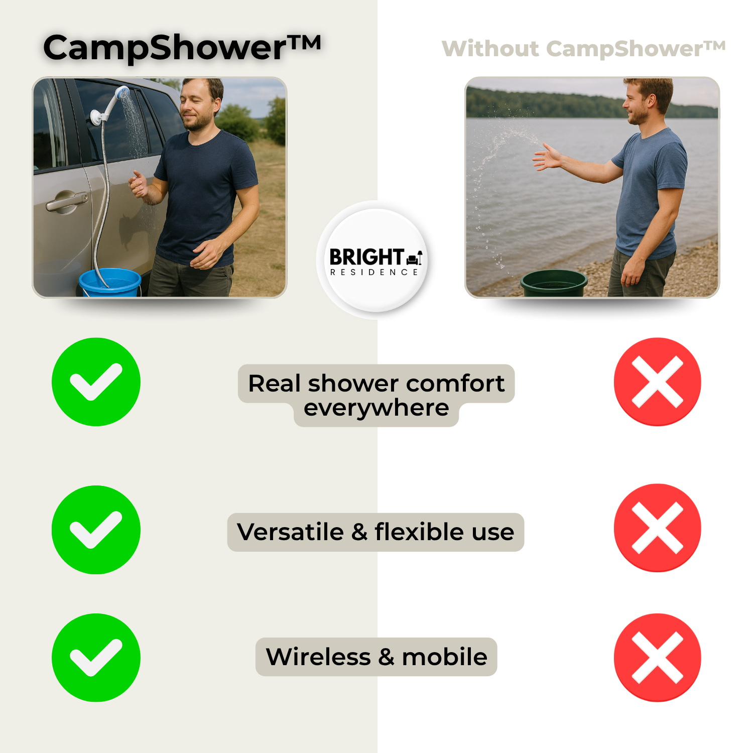 CampShower - shower like at home, no matter where you are