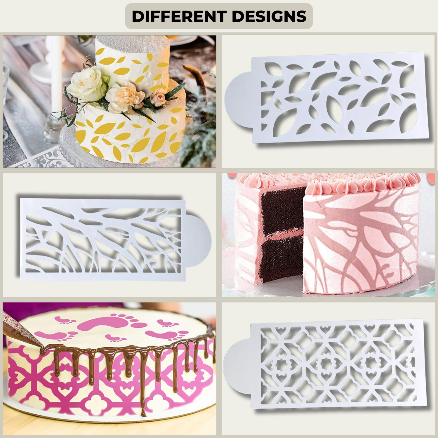 DecoLace™ - DIY cake decorating mold made from lace