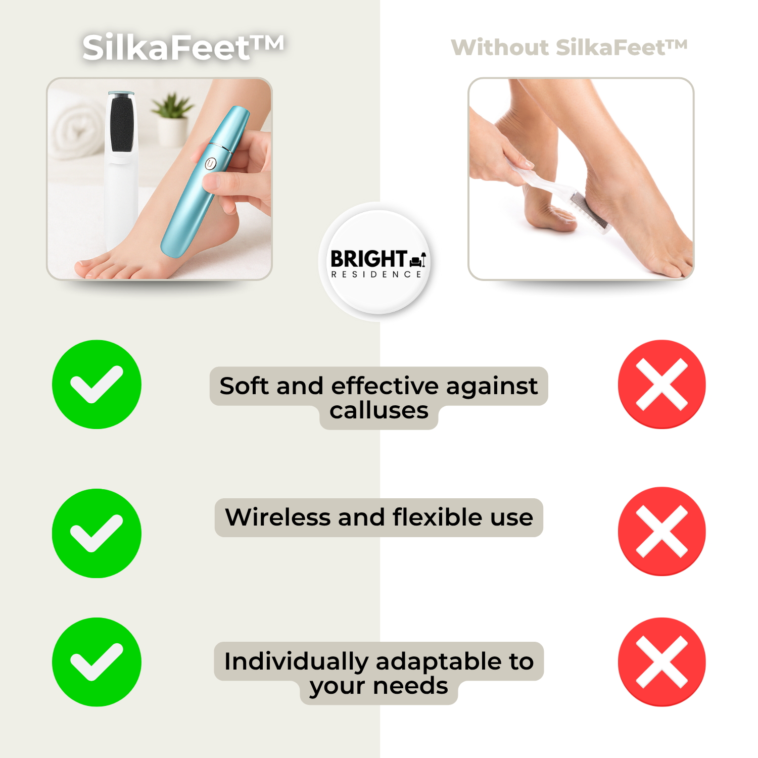 SilkaFeet™ - Effortlessly smooth and well-groomed feet