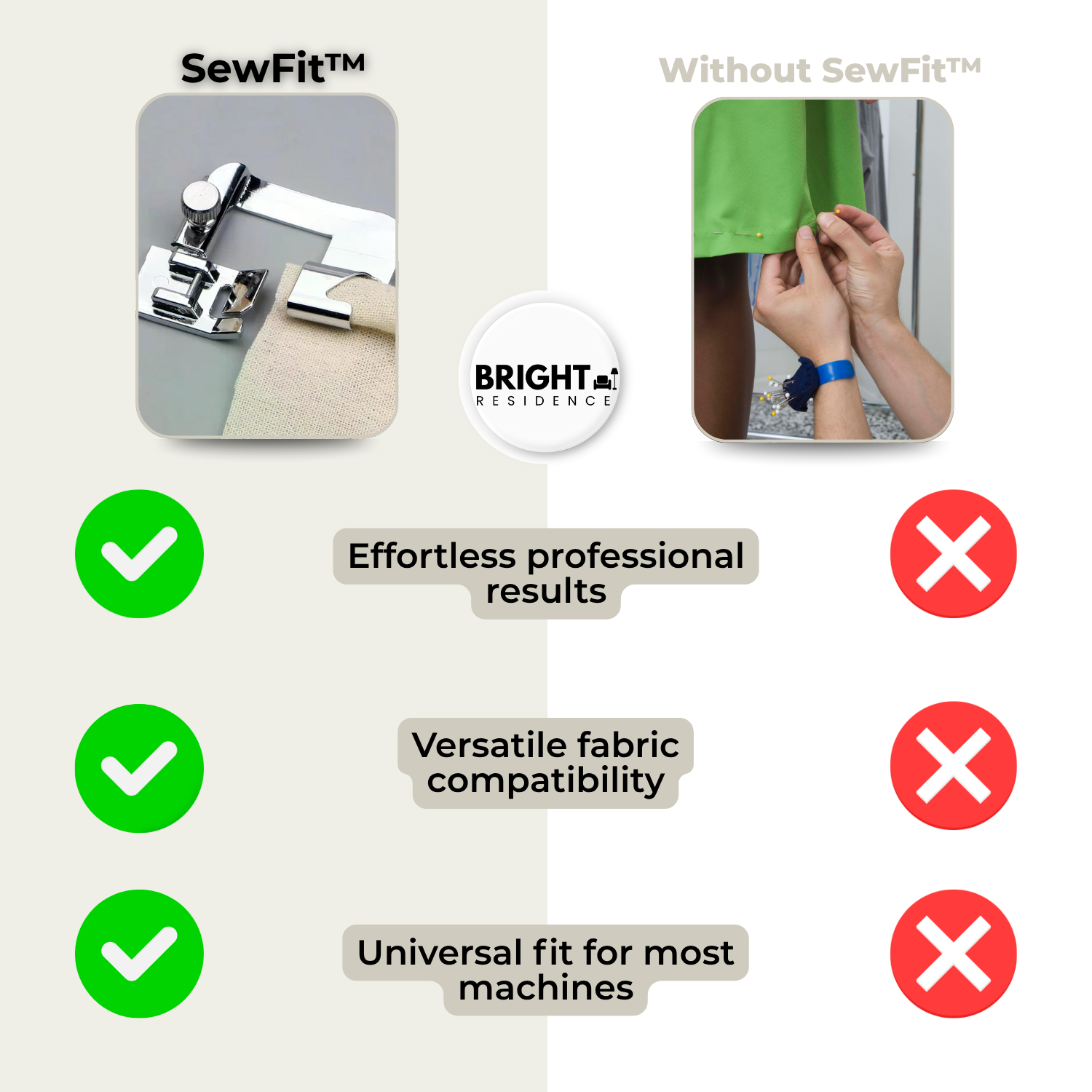 2+1 FREE | SewFit™ - sewing machine feet