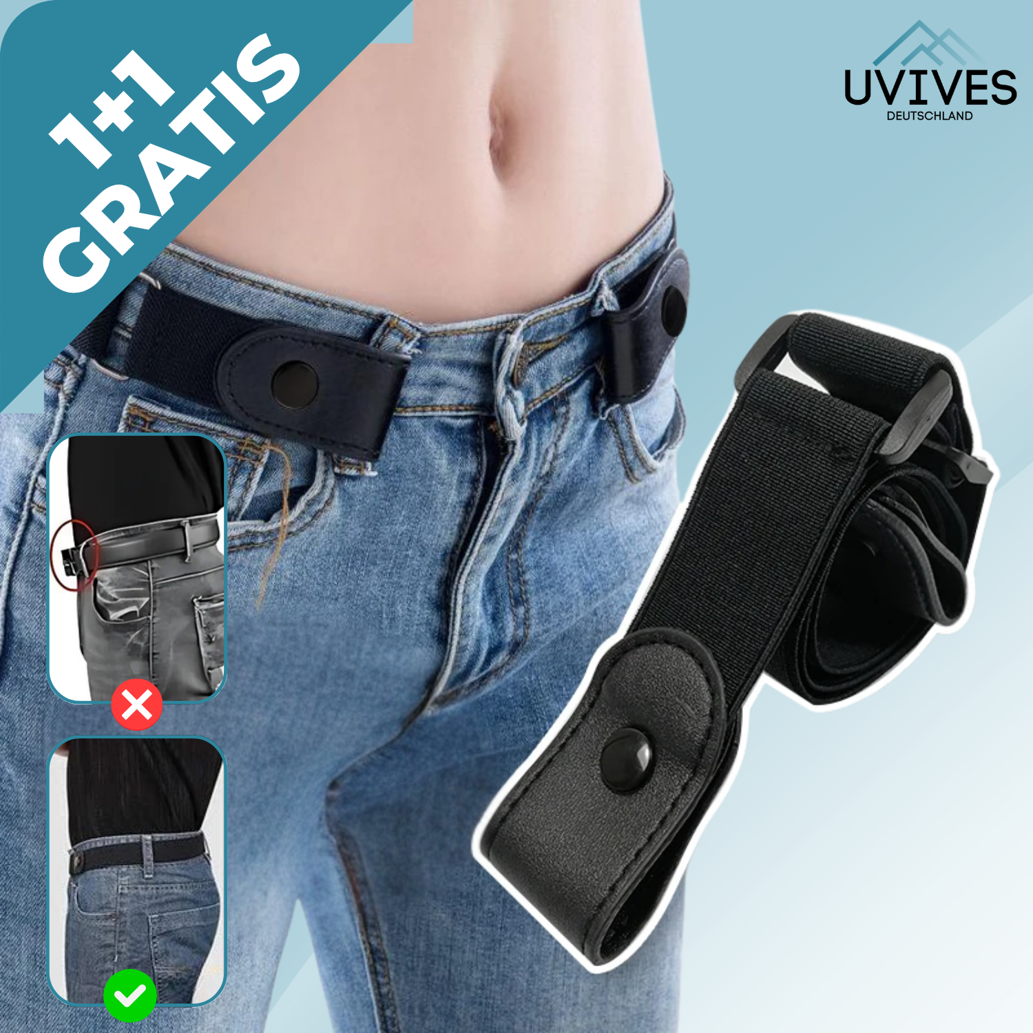 1+1 FREE | FlexiBelt - Invisible hold without pressure!