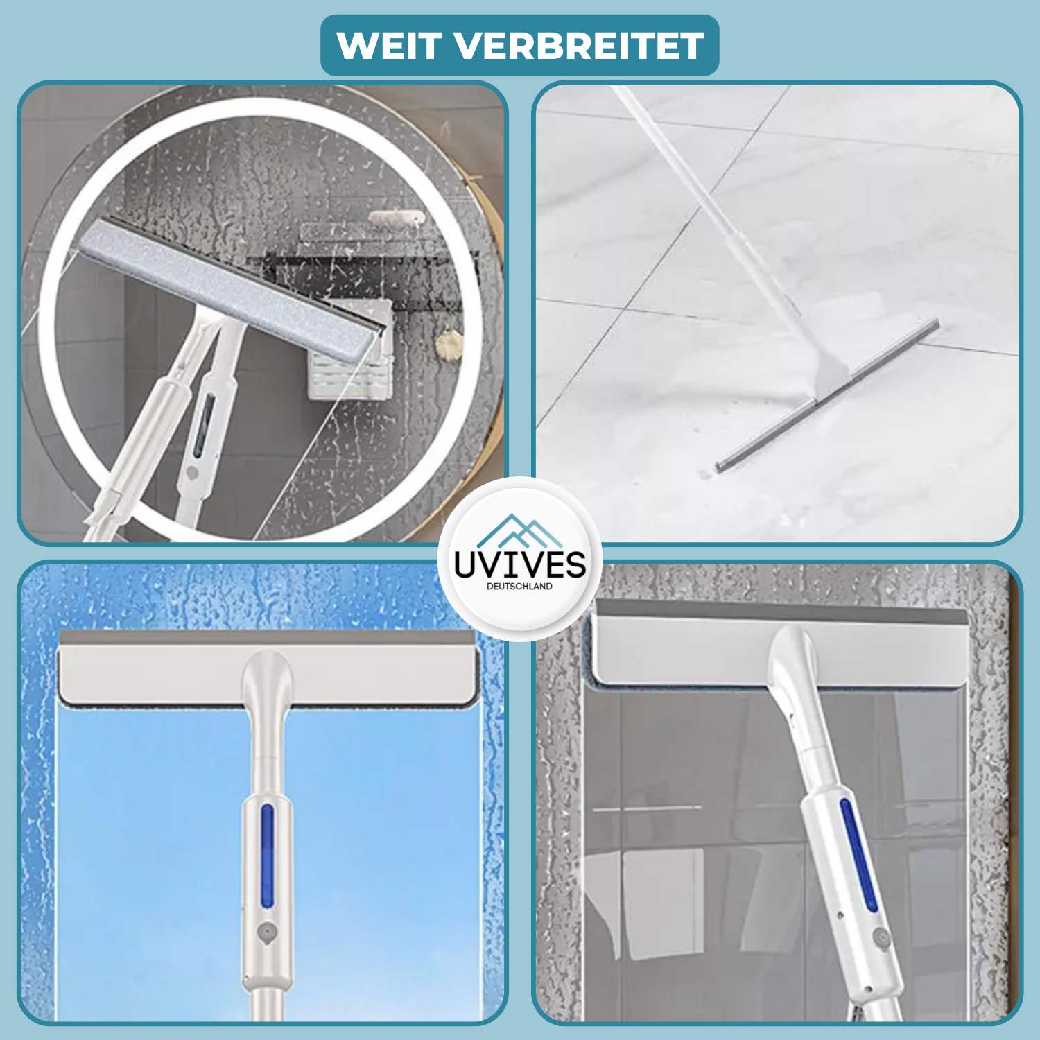 ShineSweep – The Ultimate Window Cleaner – Dual Blade, Spray & Reach