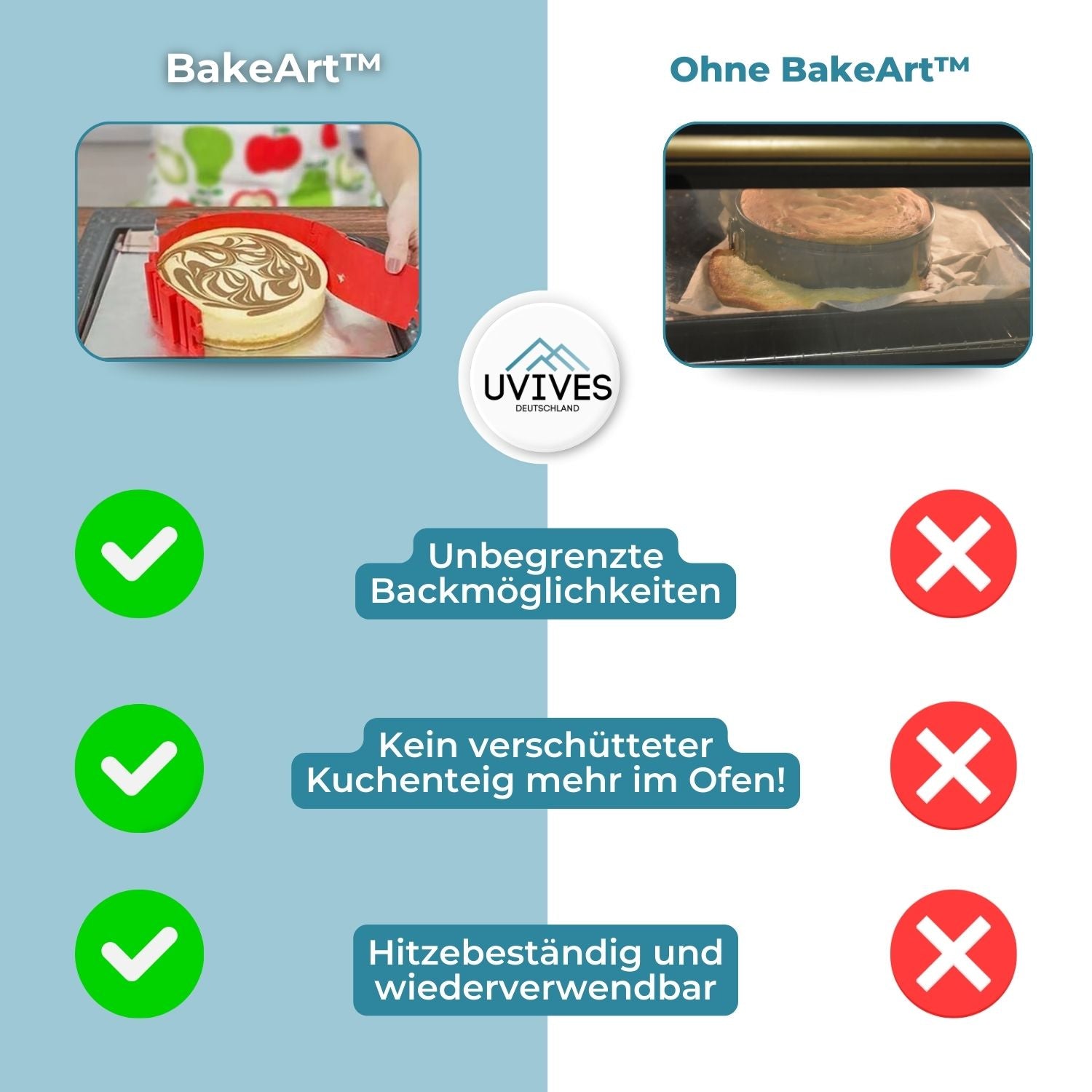 2+2 FREE | BakeArt™ - Silicone cake mold DIY