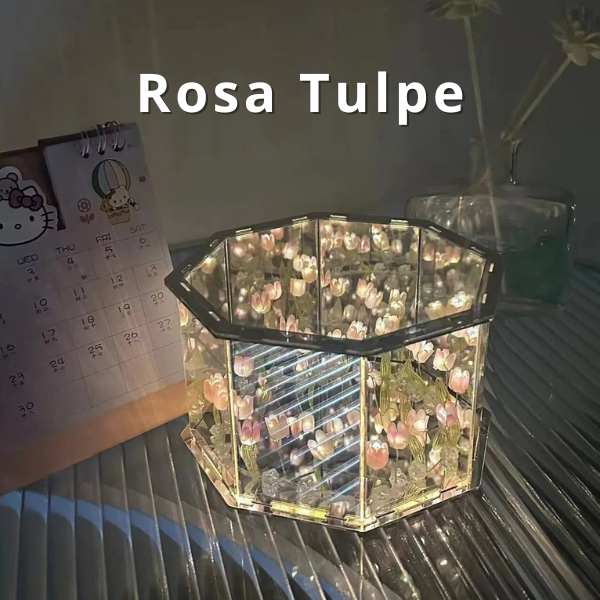 LumiFlora™ - Handmade flower cube lamp