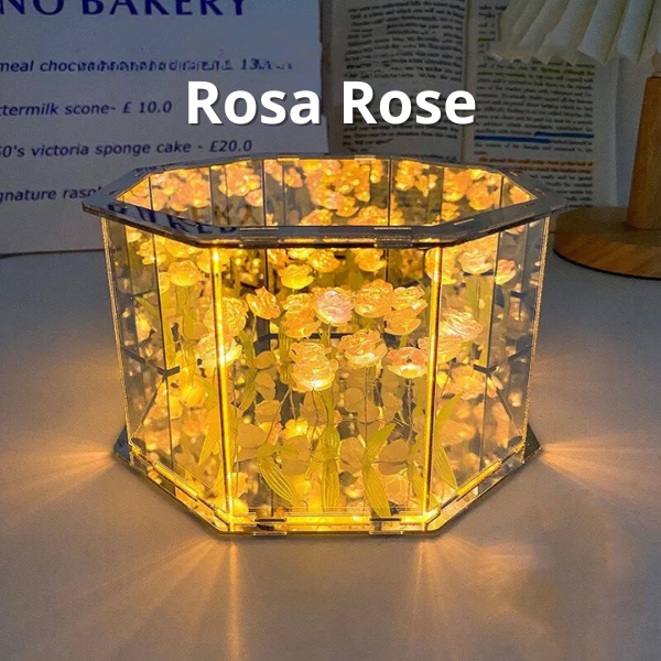 LumiFlora™ - Handmade flower cube lamp