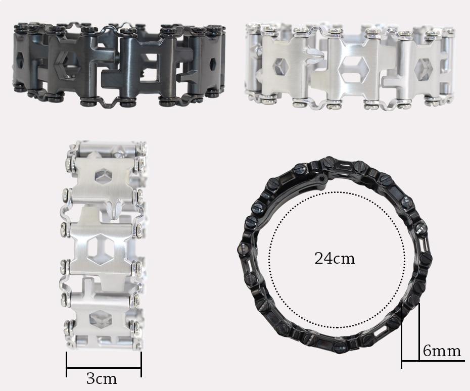 TactiBand - 29-in-1 multi-tool wristband for adventure & everyday use