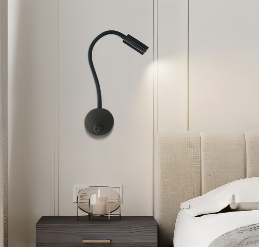 FlexiGlow – Customizable LED Bedside Lamp with Gooseneck Flexibility