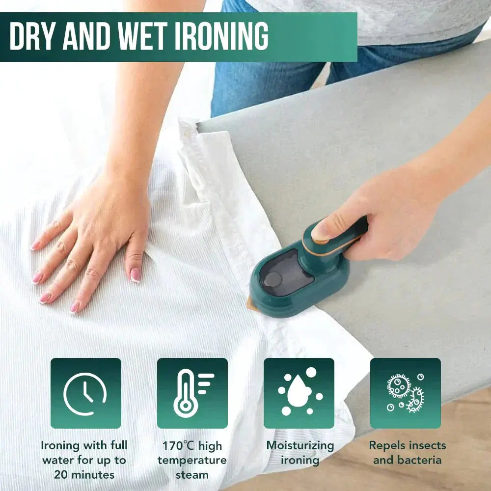 WrinkleAway – The Portable Steam Iron for Quick Freshness
