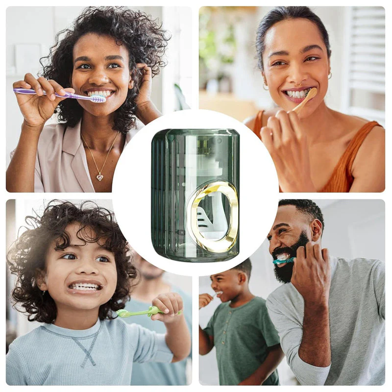 1+1 FREE | GlowRinse - Automatic toothpaste dispenser with LED night light