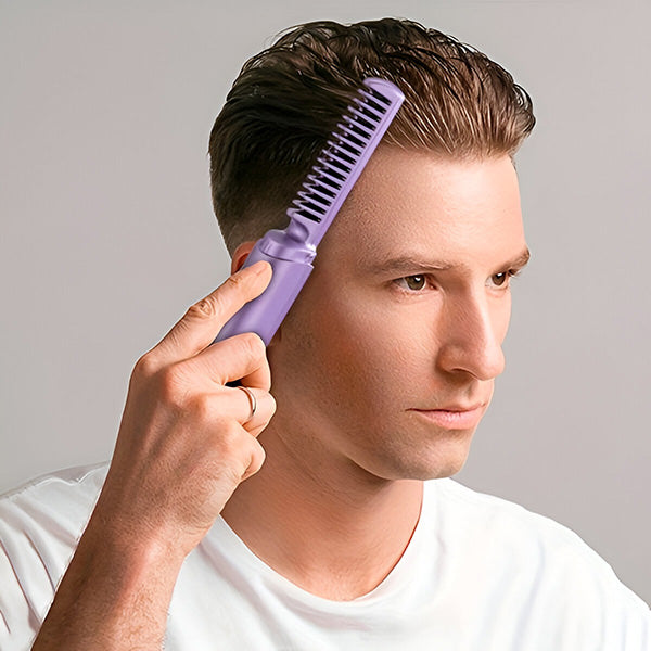 SmoothStyle – Compact Cordless Hair Straightening Comb for On-the-Go Styling