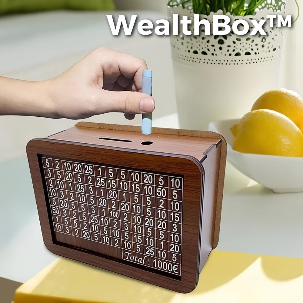 50% OFF | WealthBox™ - Wooden money box