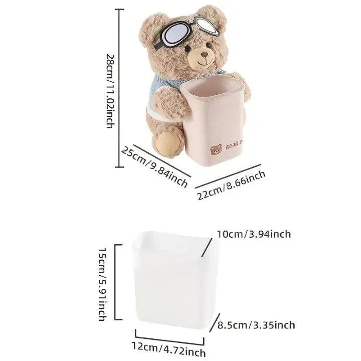 TidyBear – Adorable Car Organizer & Tissue Dispenser for a Neat Ride