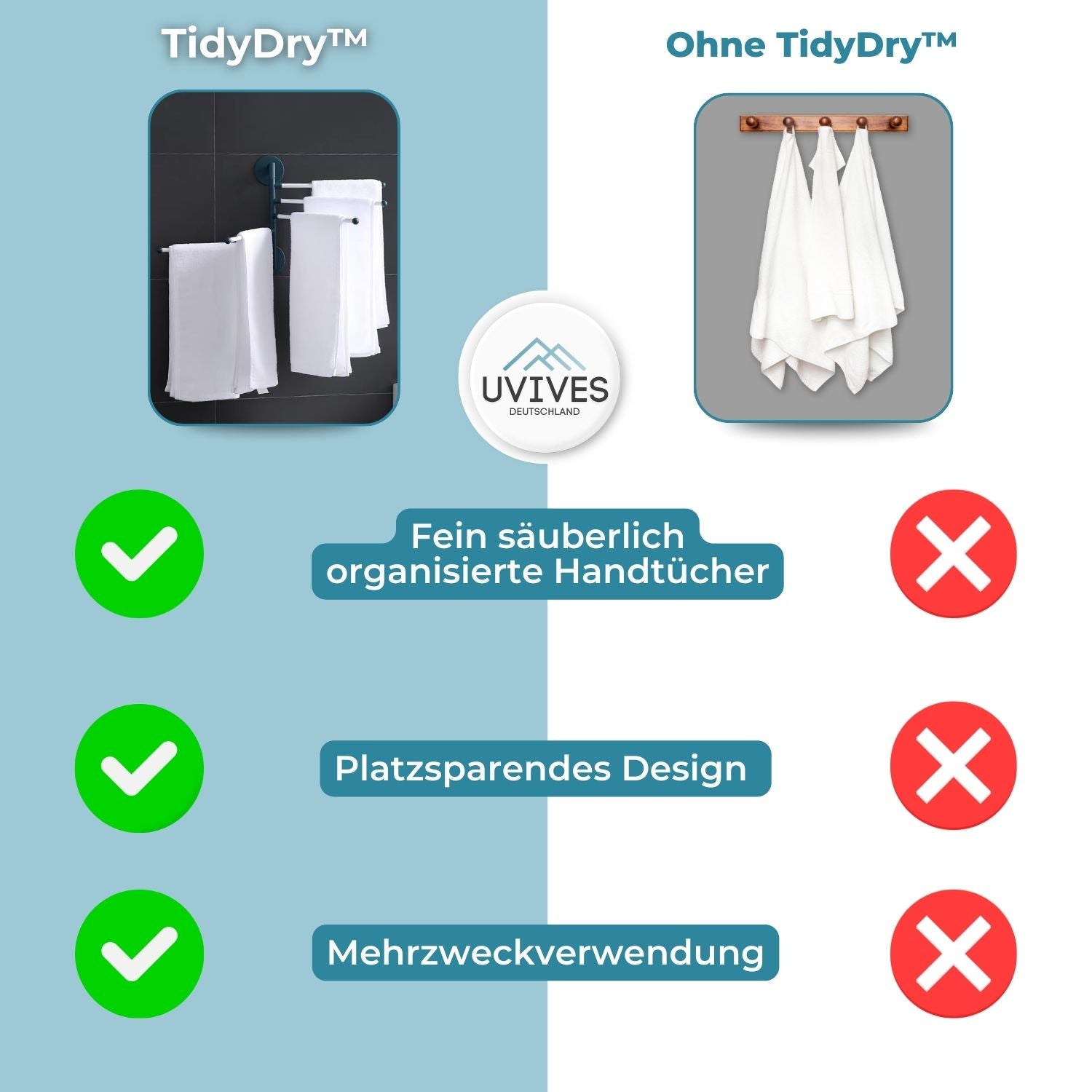 TidyDry™ - Effortless towel drying at any time